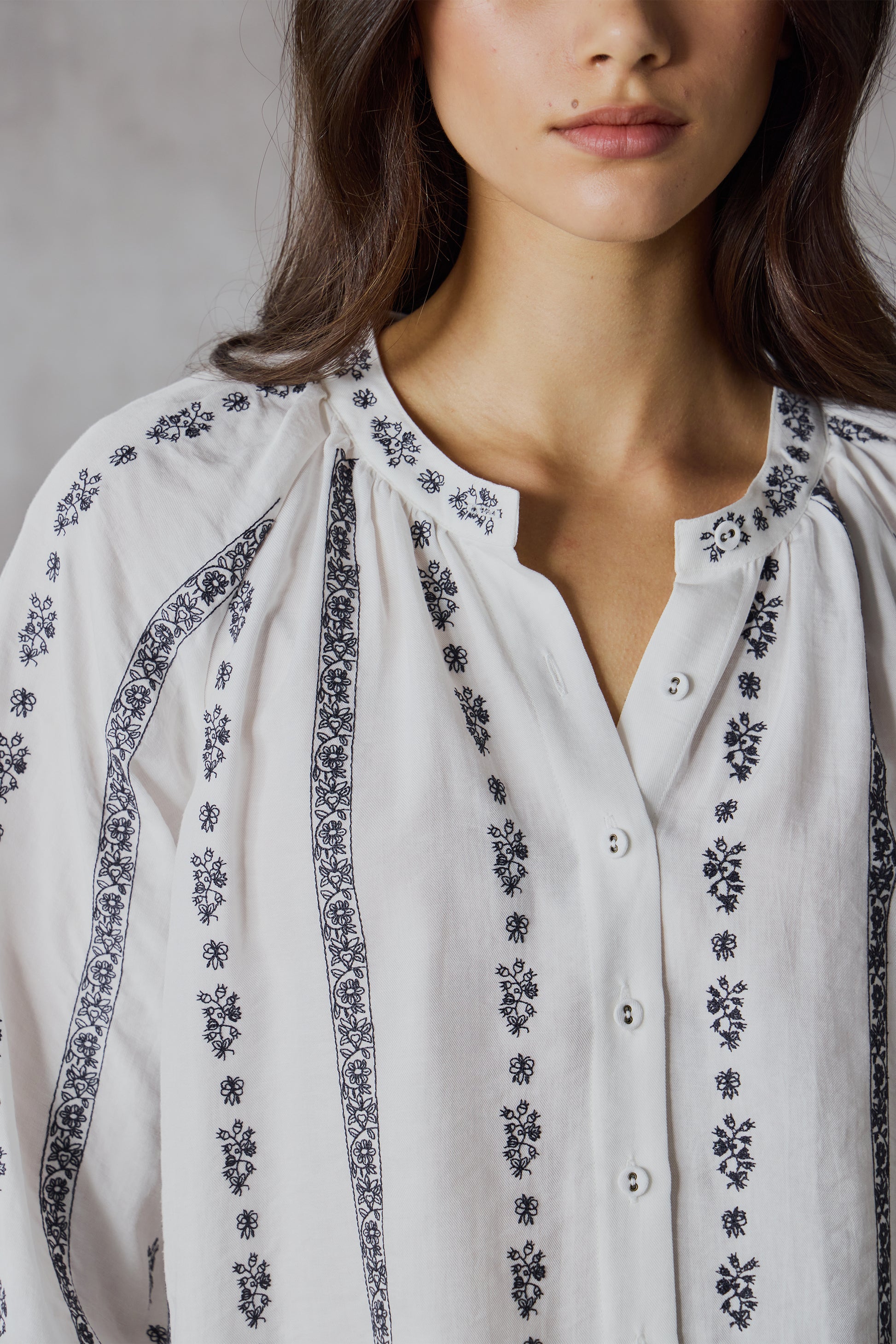 LANIA CHANTEL SHIRT - OFF WHITE - THE VOGUE STORE