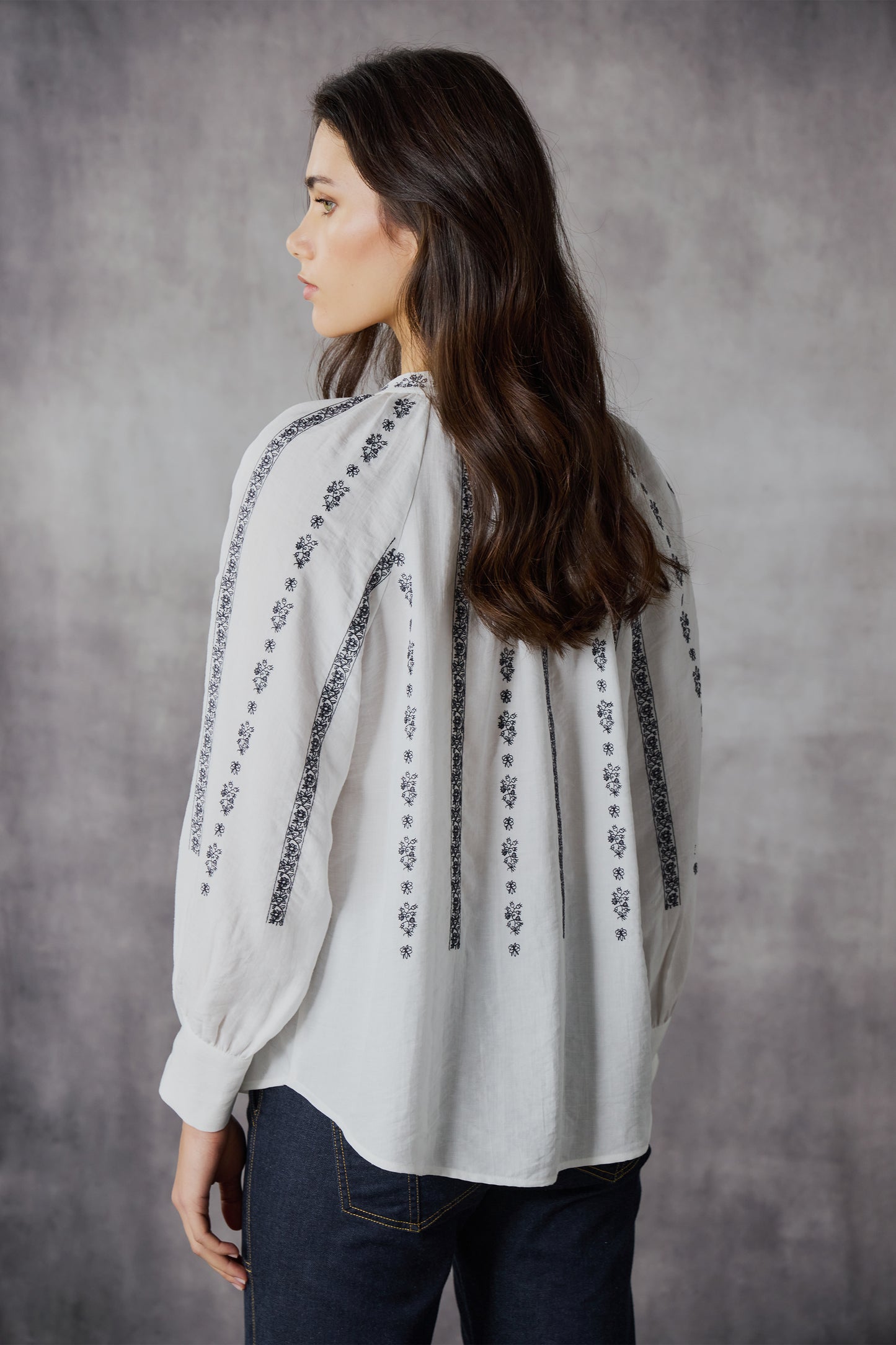 LANIA CHANTEL SHIRT - OFF WHITE - THE VOGUE STORE