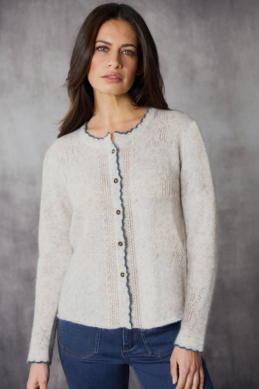 LANIA ORCHID CARDI - ICE - THE VOGUE STORE