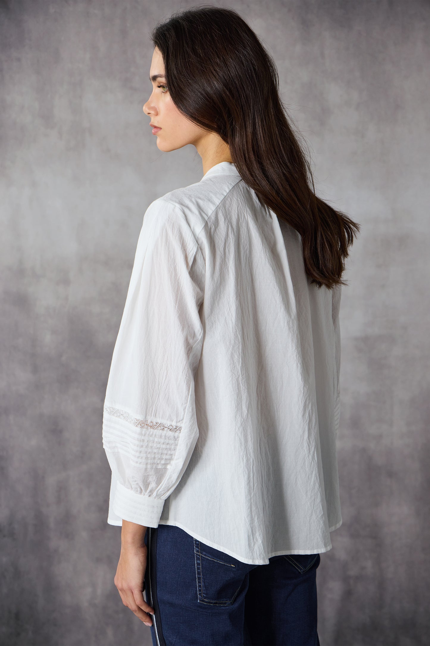 LANIA VINTAGE SHIRT - OFF WHITE - THE VOGUE STORE