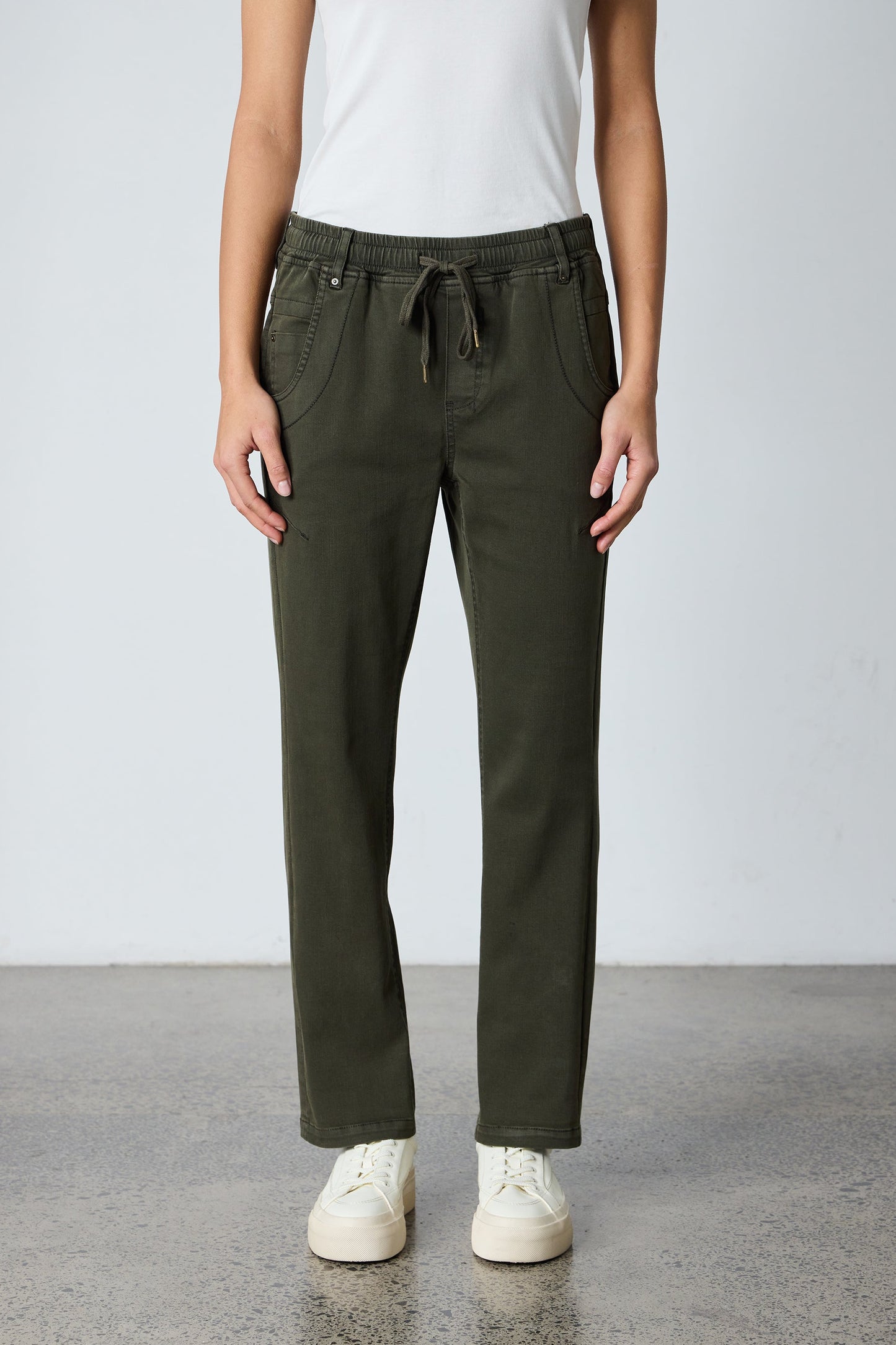 LANIA MAINE JEAN - ARMY - THE VOGUE STORE