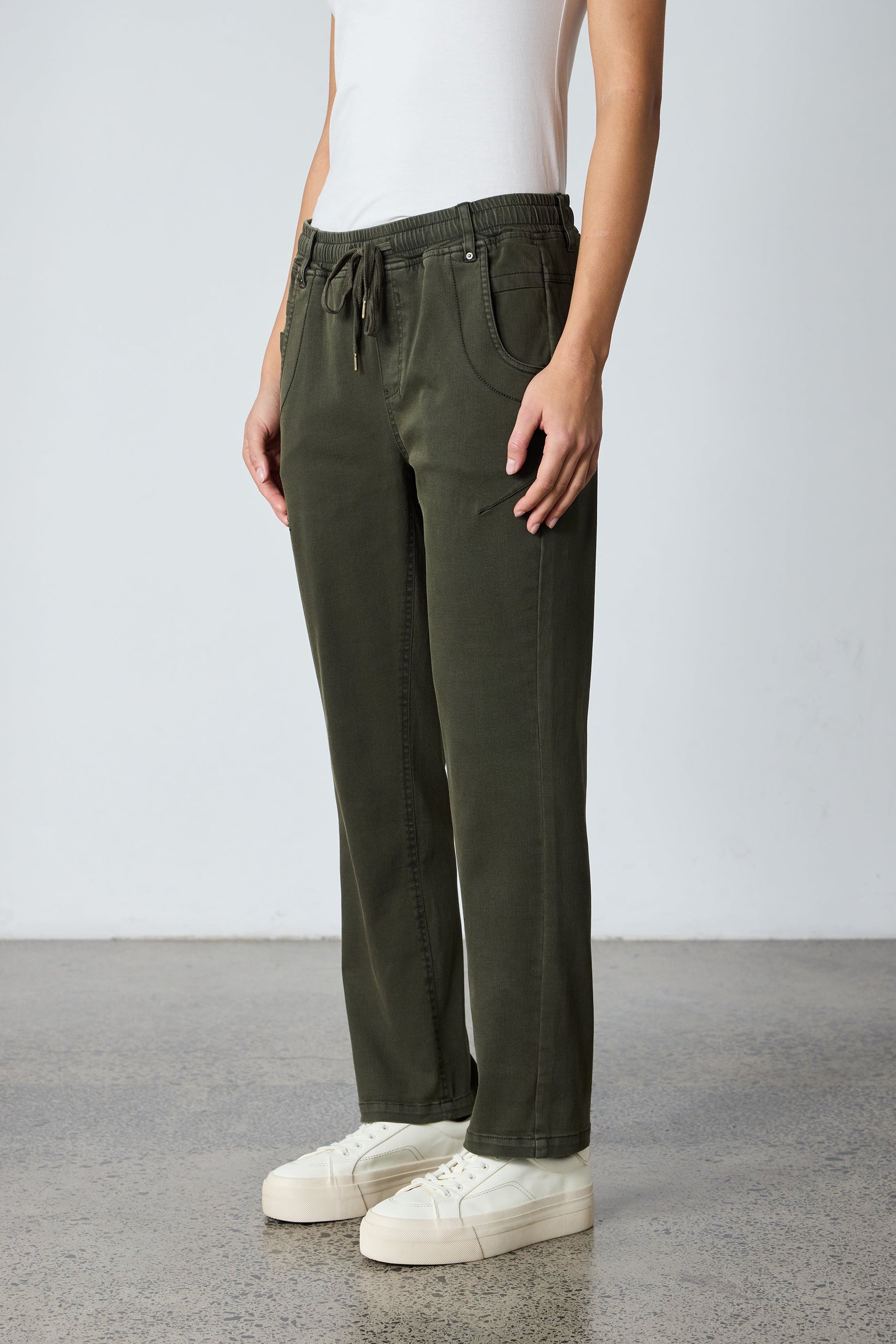 LANIA MAINE JEAN - ARMY - THE VOGUE STORE