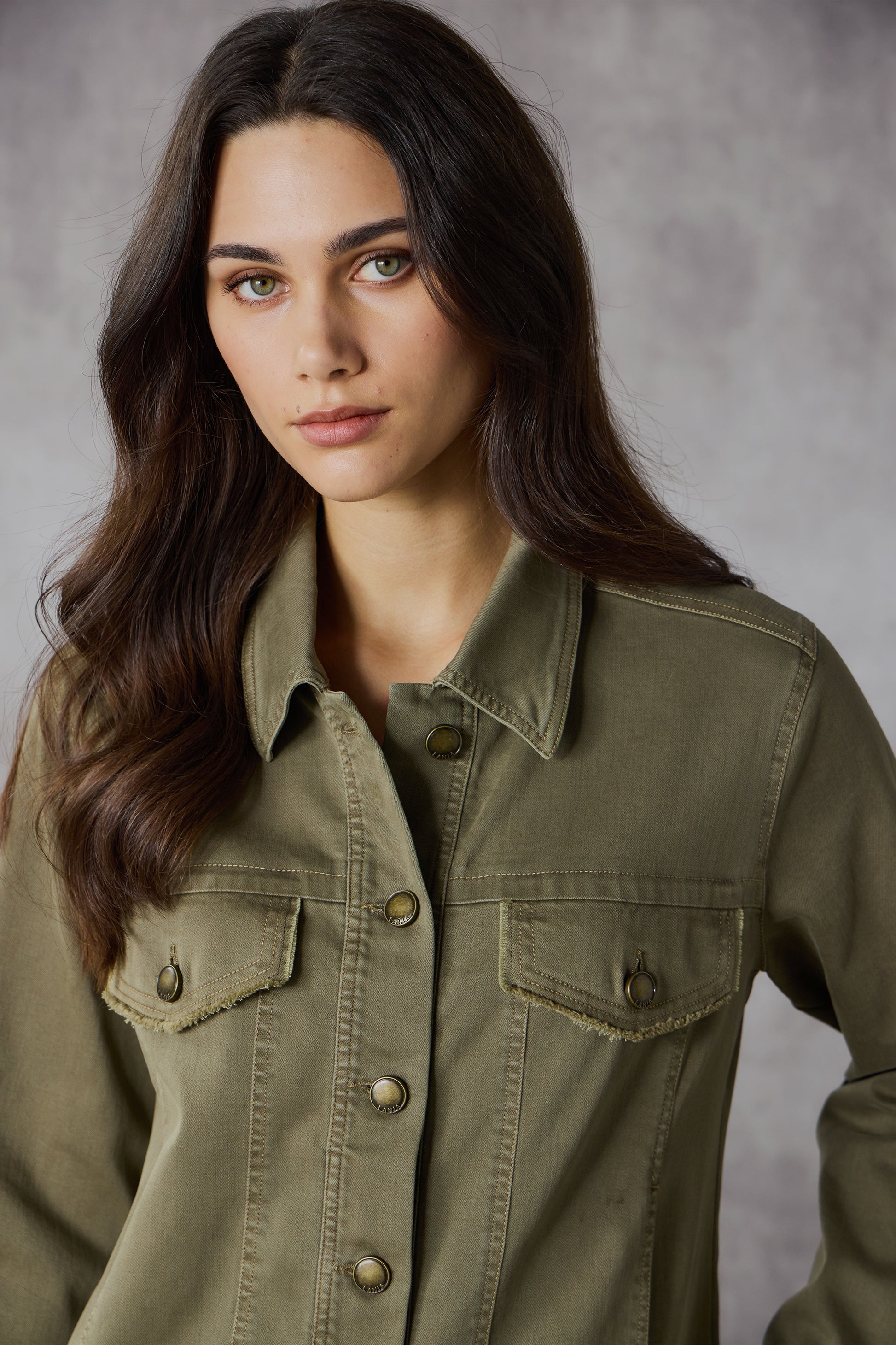 LANIA HALLY JACKET - OLIVE - THE VOGUE STORE