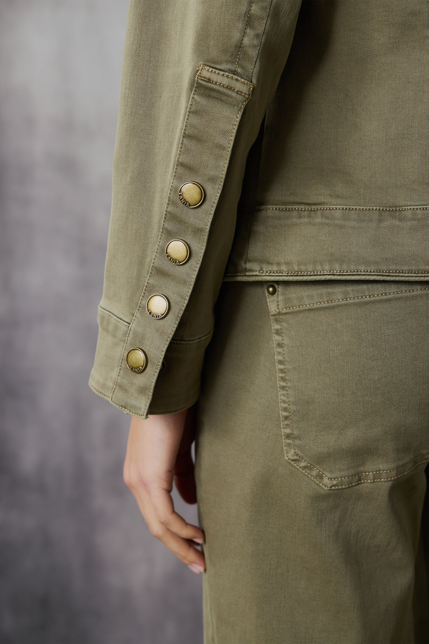 LANIA HALLY JACKET - OLIVE - THE VOGUE STORE