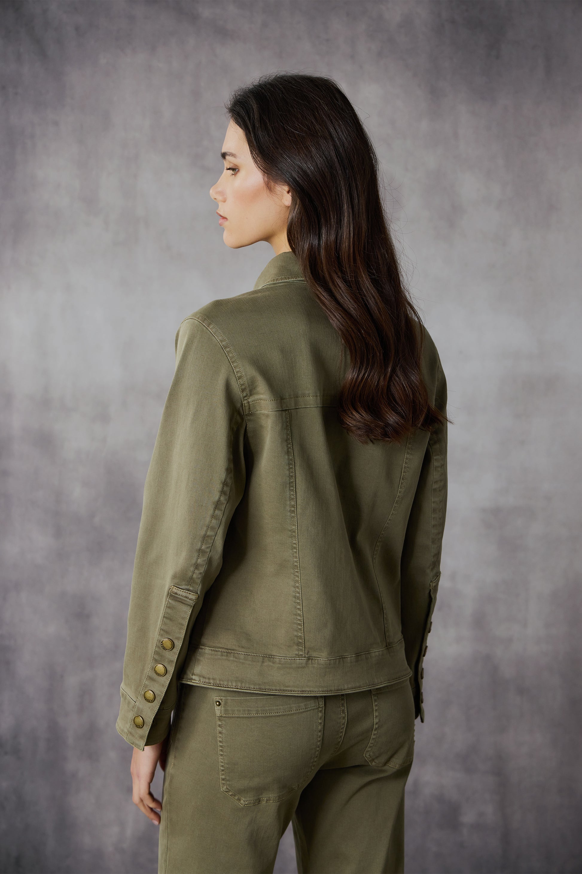 LANIA HALLY JACKET - OLIVE - THE VOGUE STORE
