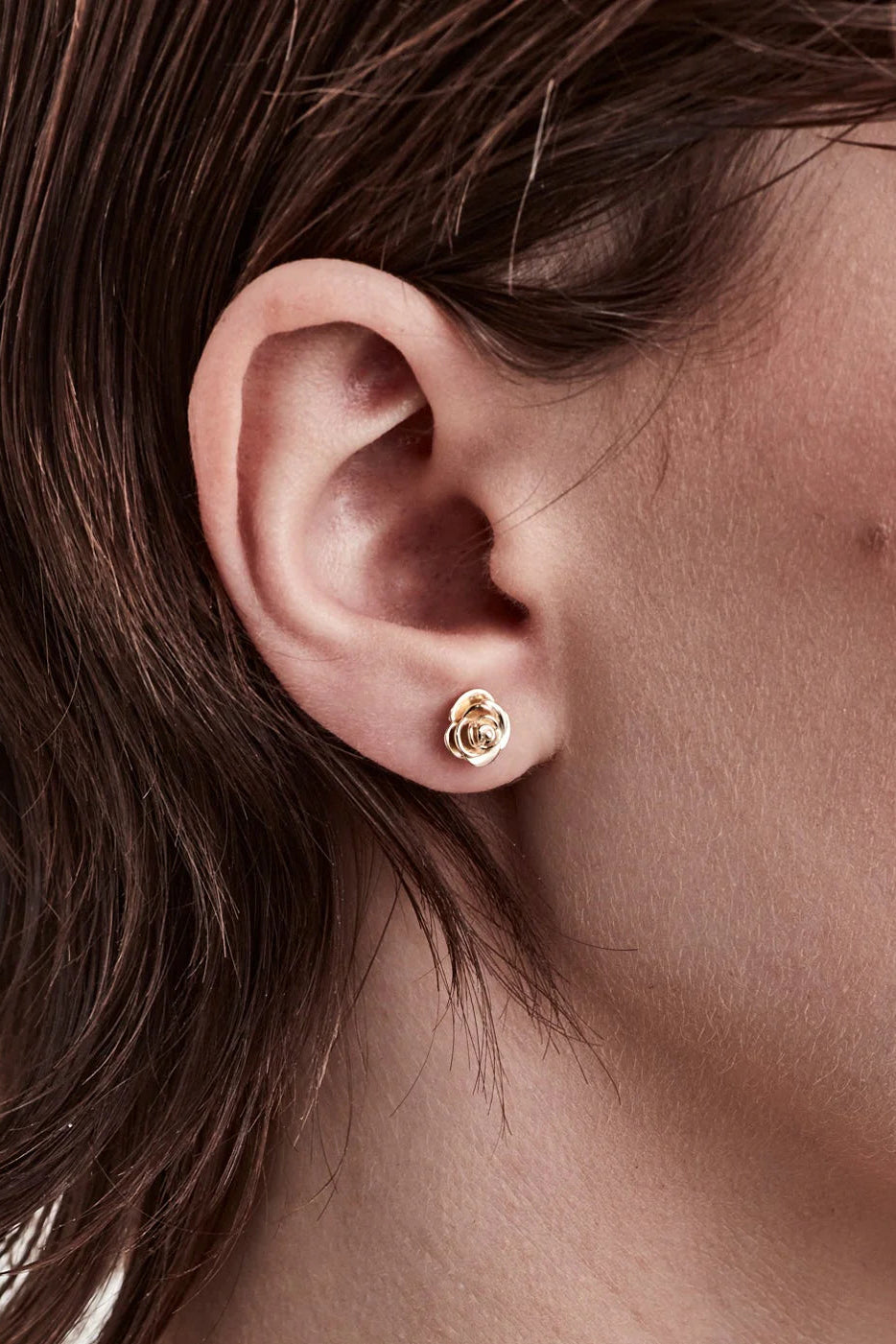 STOLEN GIRLFRIENDS CLUB ROSE BUD EARRINGS - GOLD PLATED - THE VOGUE STORE