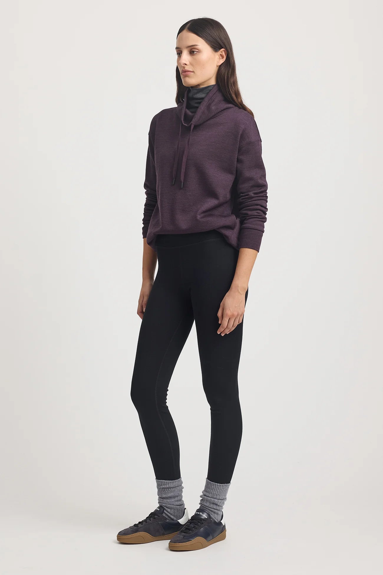 TOORALLIE LOUNGE FUNNEL NECK - SUMAK - THE VOGUE STORE