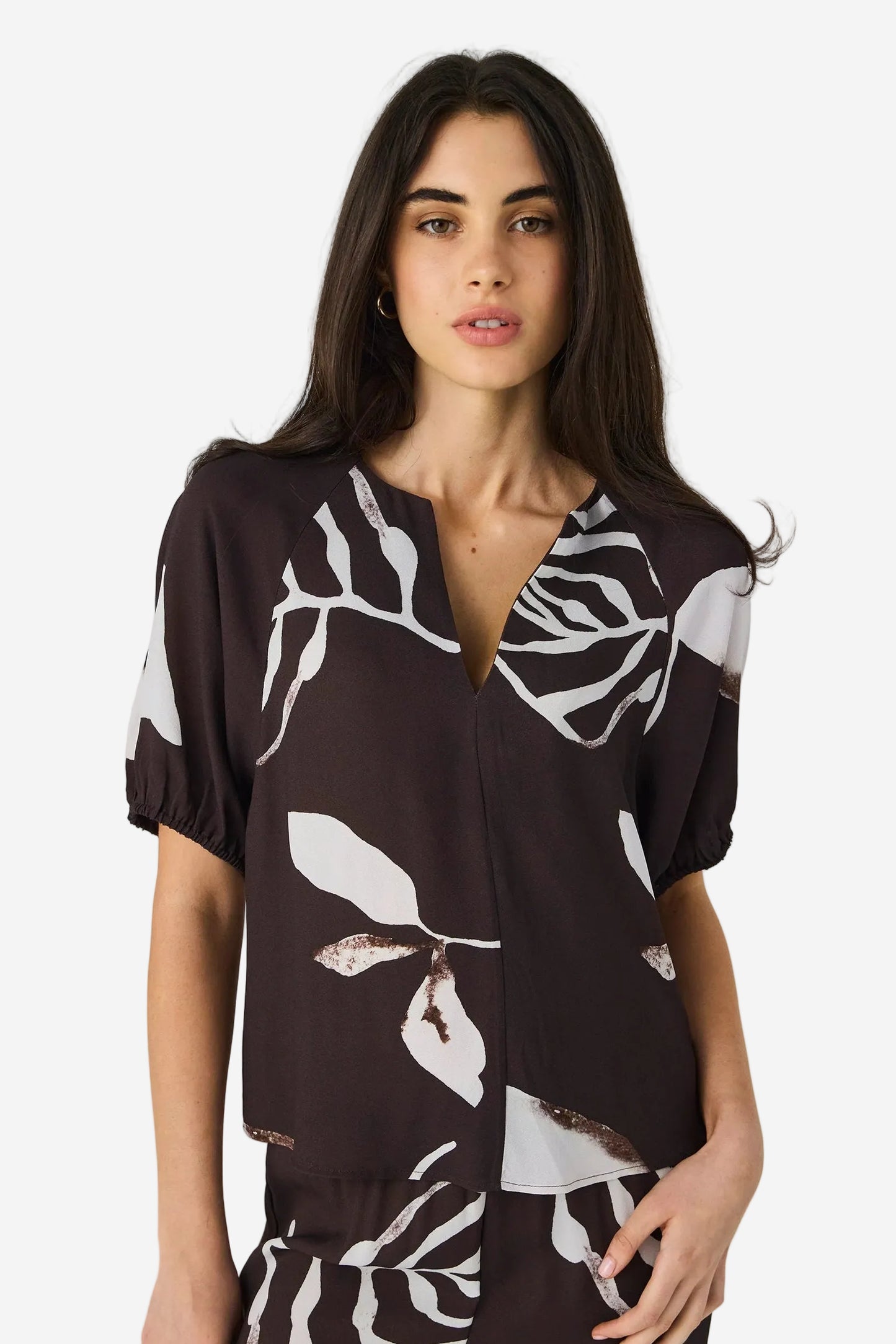 LANIA MAPLE TOP - MAPLE PRINT- THE VOGUE STORE