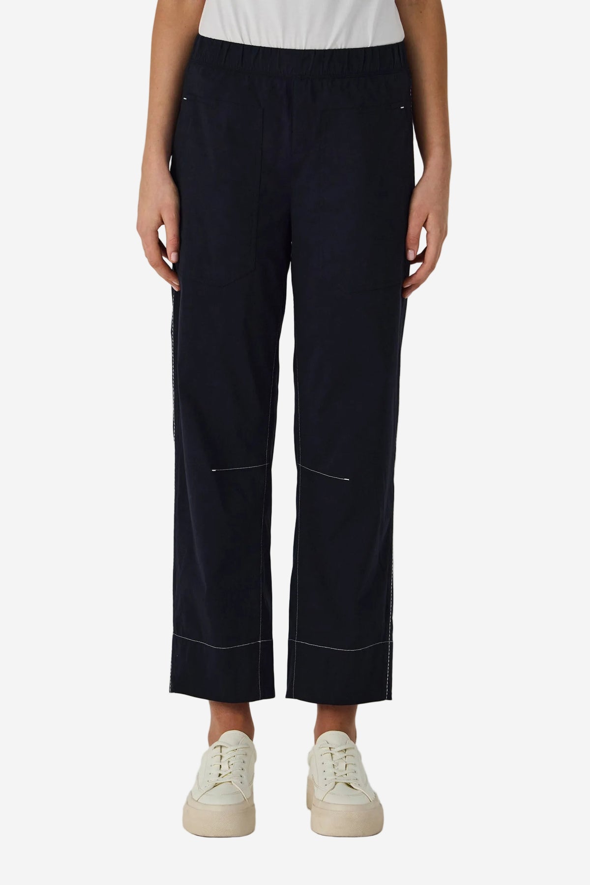 LANIA TRADER PANT - NAVY - THE VOGUE STORE