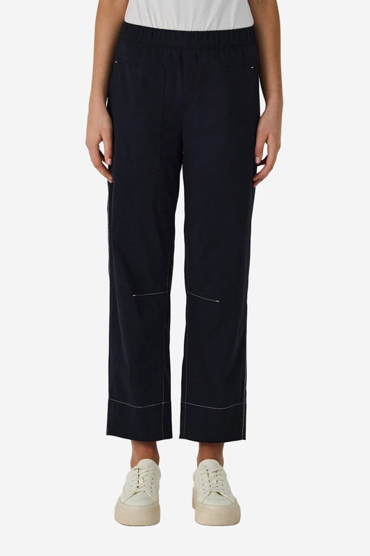 LANIA TRADER PANT - NAVY - THE VOGUE STORE