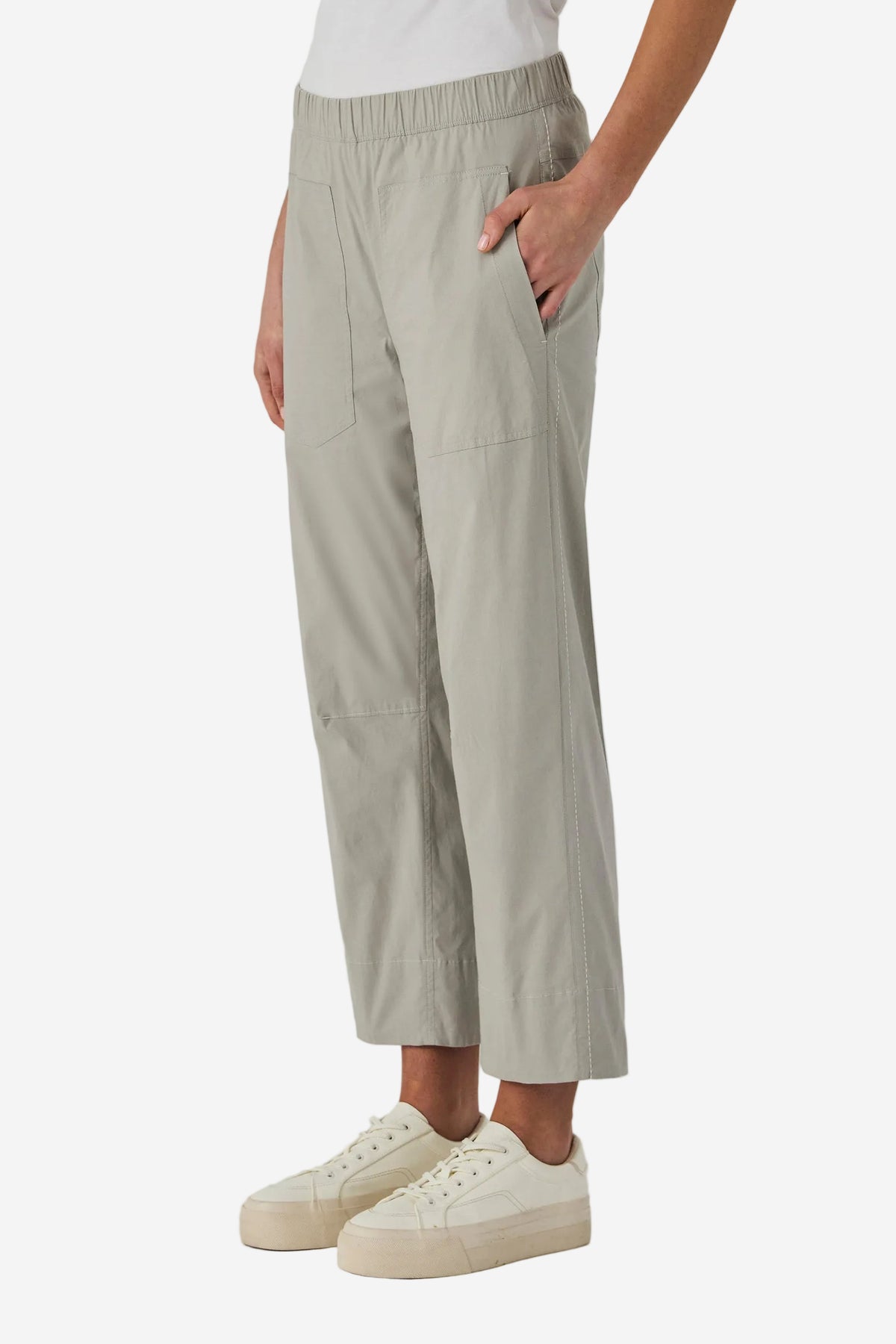 LANIA TRADER PANT - STONE - THE VOGUE STORE