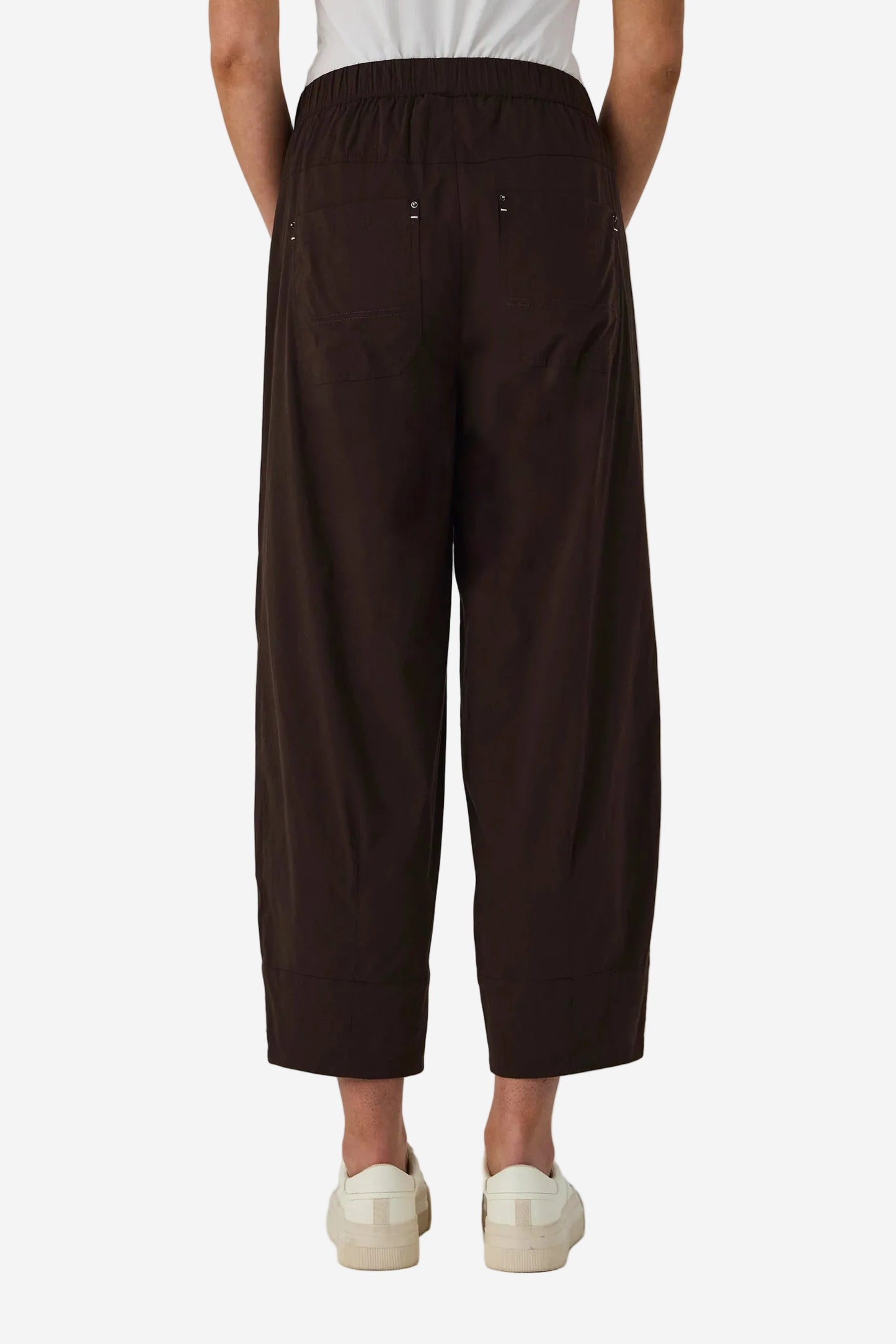 LANIA BARREL PANT - COCOA - THE VOGUE STORE