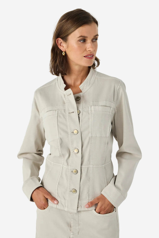 LANIA STRAND JACKET - ALMOND - THE VOGUE STORE