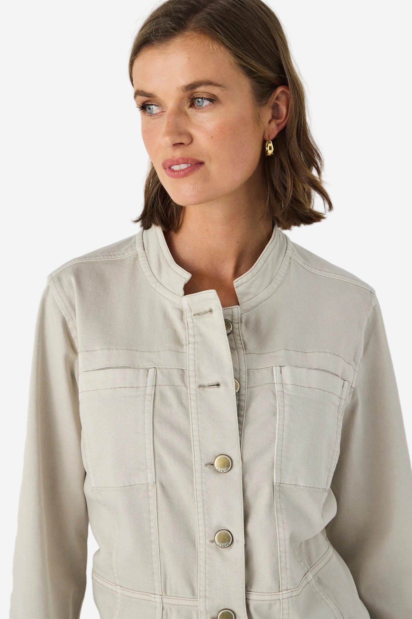 LANIA STRAND JACKET - ALMOND - THE VOGUE STORE