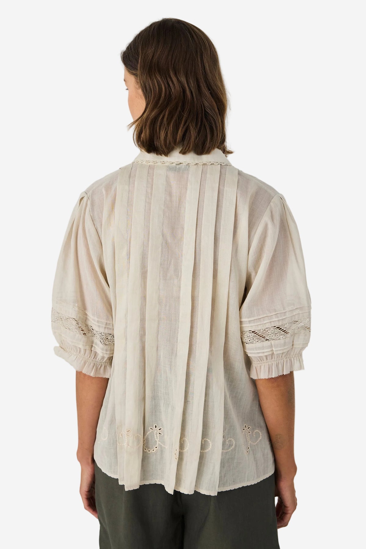 LANIA KRISTAL SHIRT - LATTE - THE VOGUE STORE