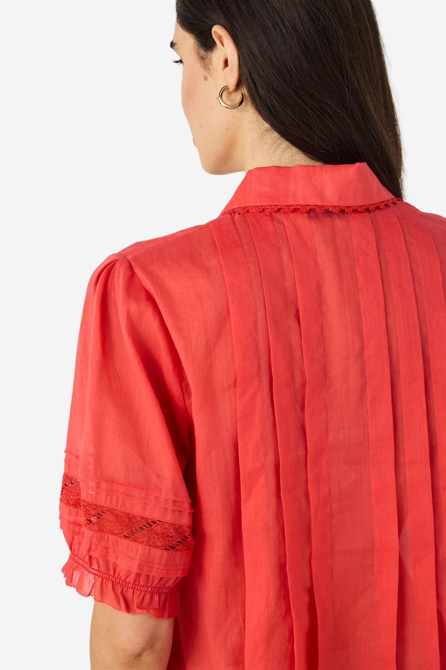 LANIA KRISTAL SHIRT - TANGELO - THE VOGUE STORE