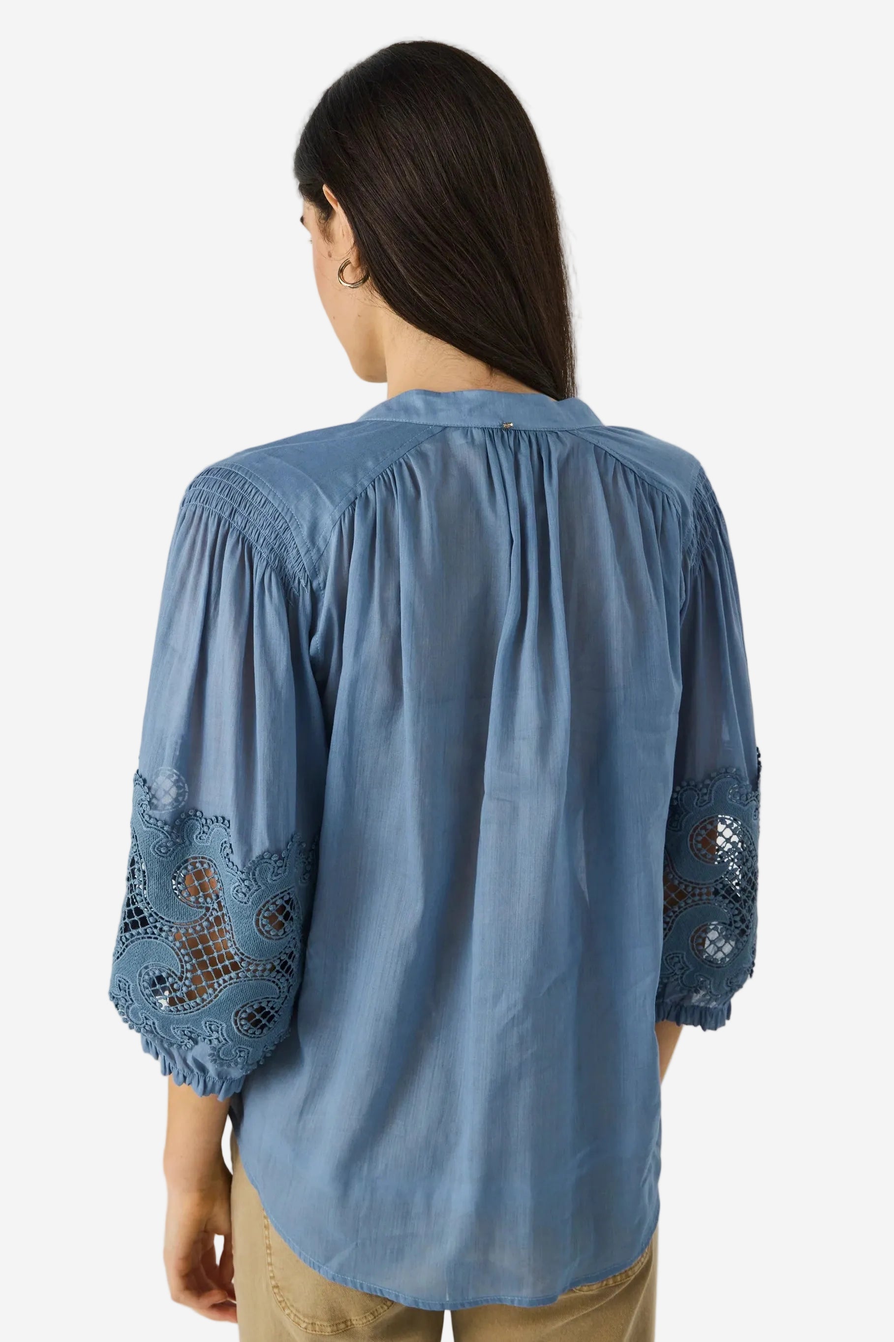 LANIA AUSTIN SHIRT - DOVE - THE VOGUE STORE