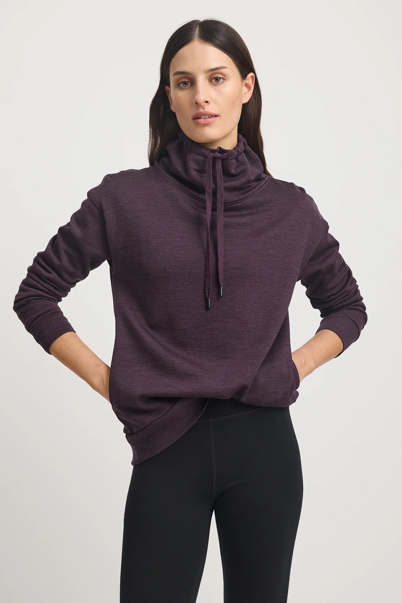 TOORALLIE LOUNGE FUNNEL NECK - SUMAK - THE VOGUE STORE