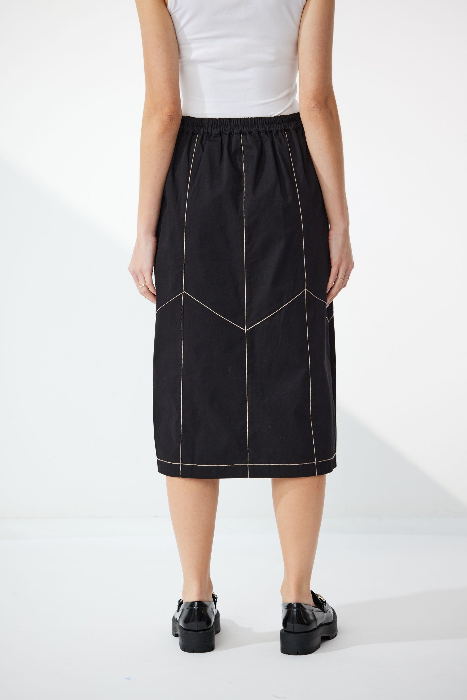 NEWPORT FORT SKIRT - BLACK - THE VOGUE STORE
