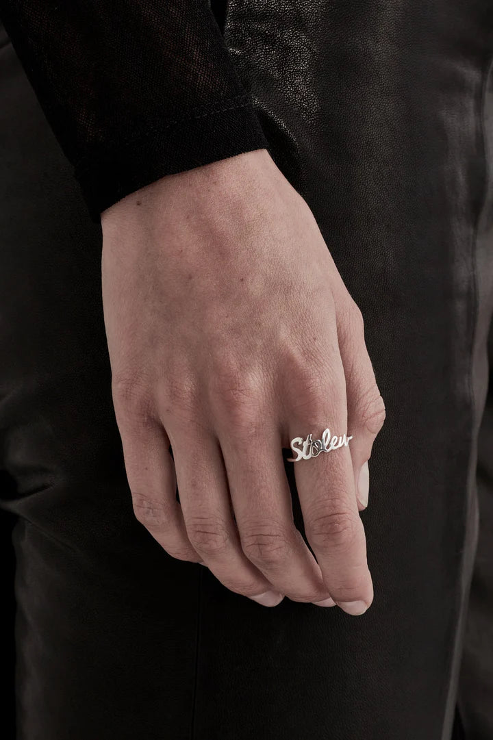 STOLEN GIRLFRIENDS CLUB STOLEN SCRIPT RING - THE VOGUE STORE