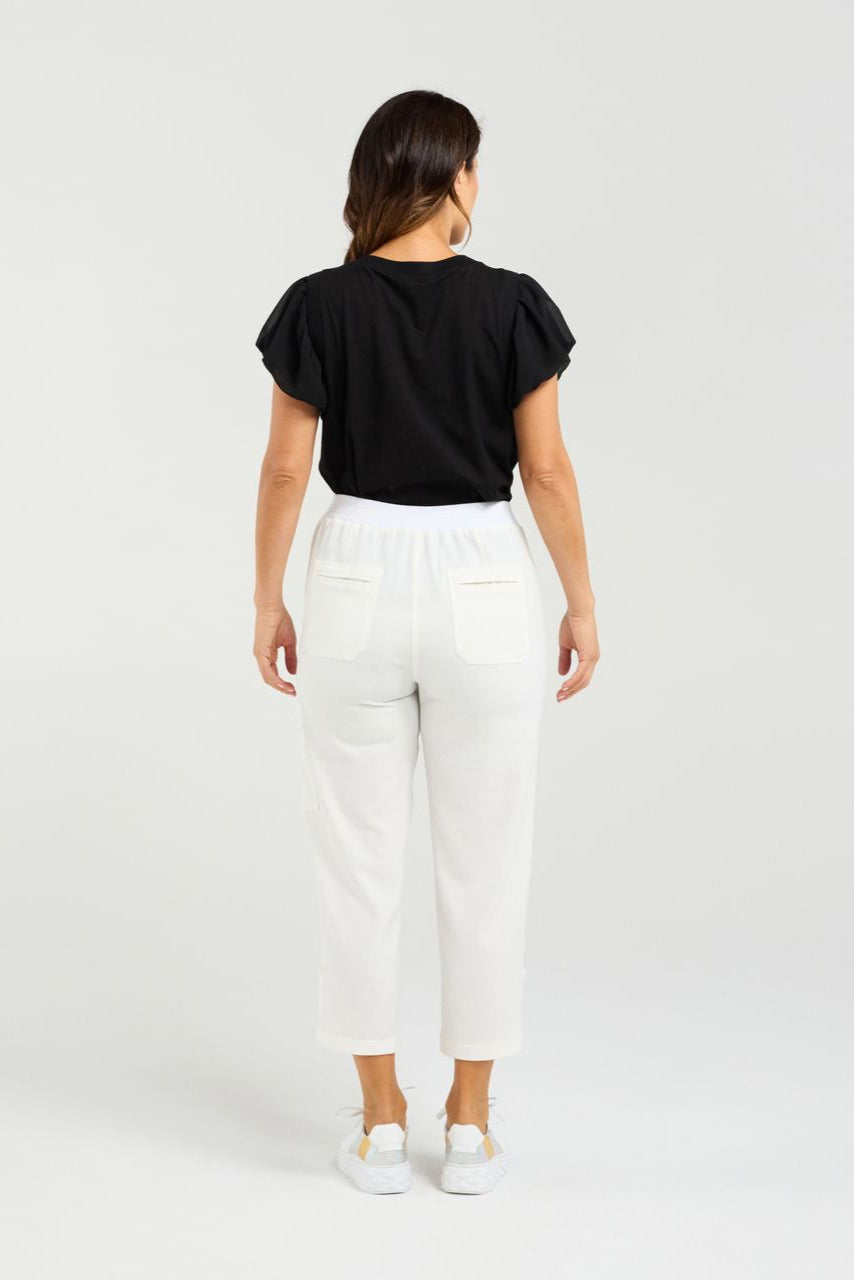 SEDUCE RHEA PANT - WHITE - THE VOGUE STORE