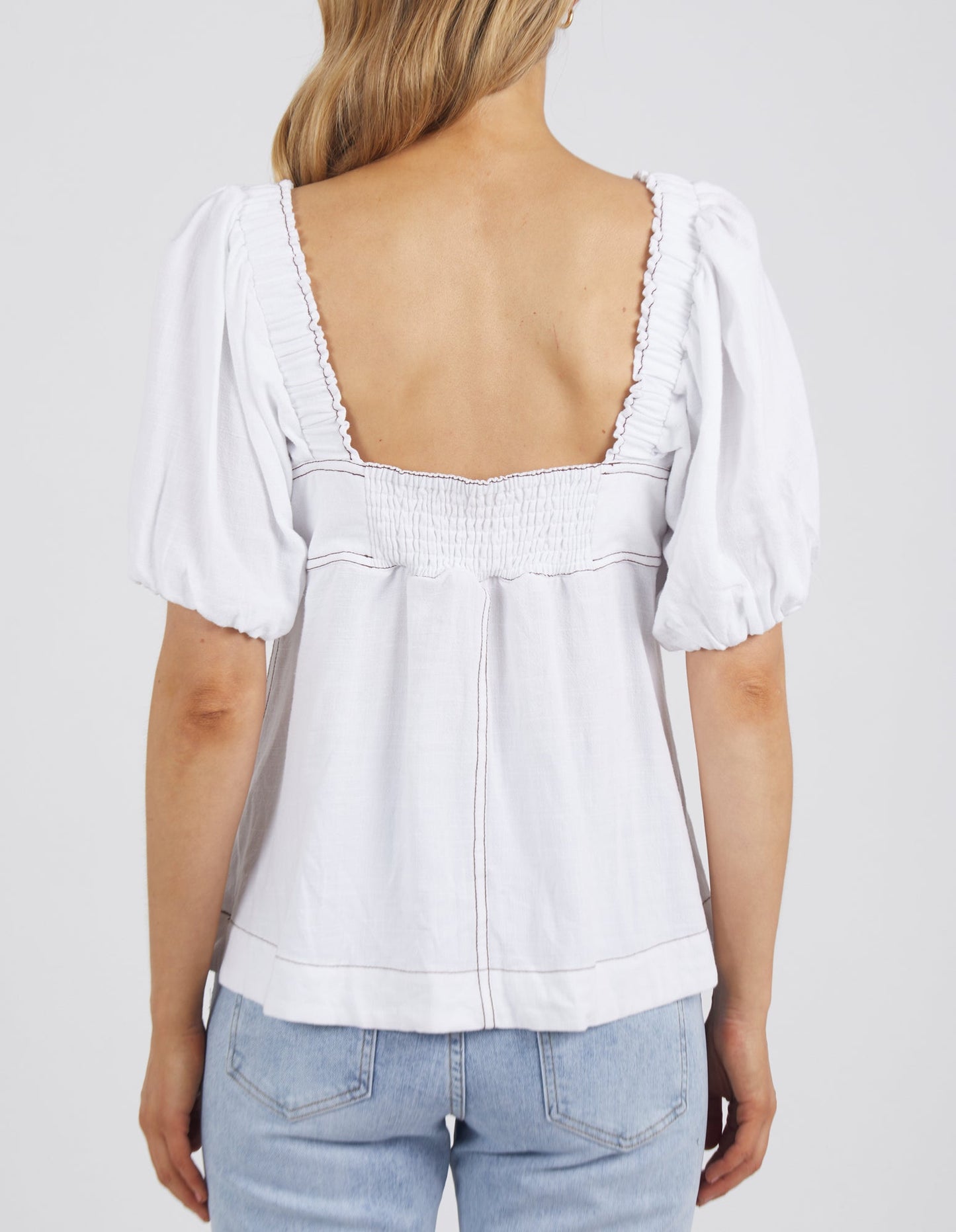 FOXWOOD FLORENCE TOP - WHITE
