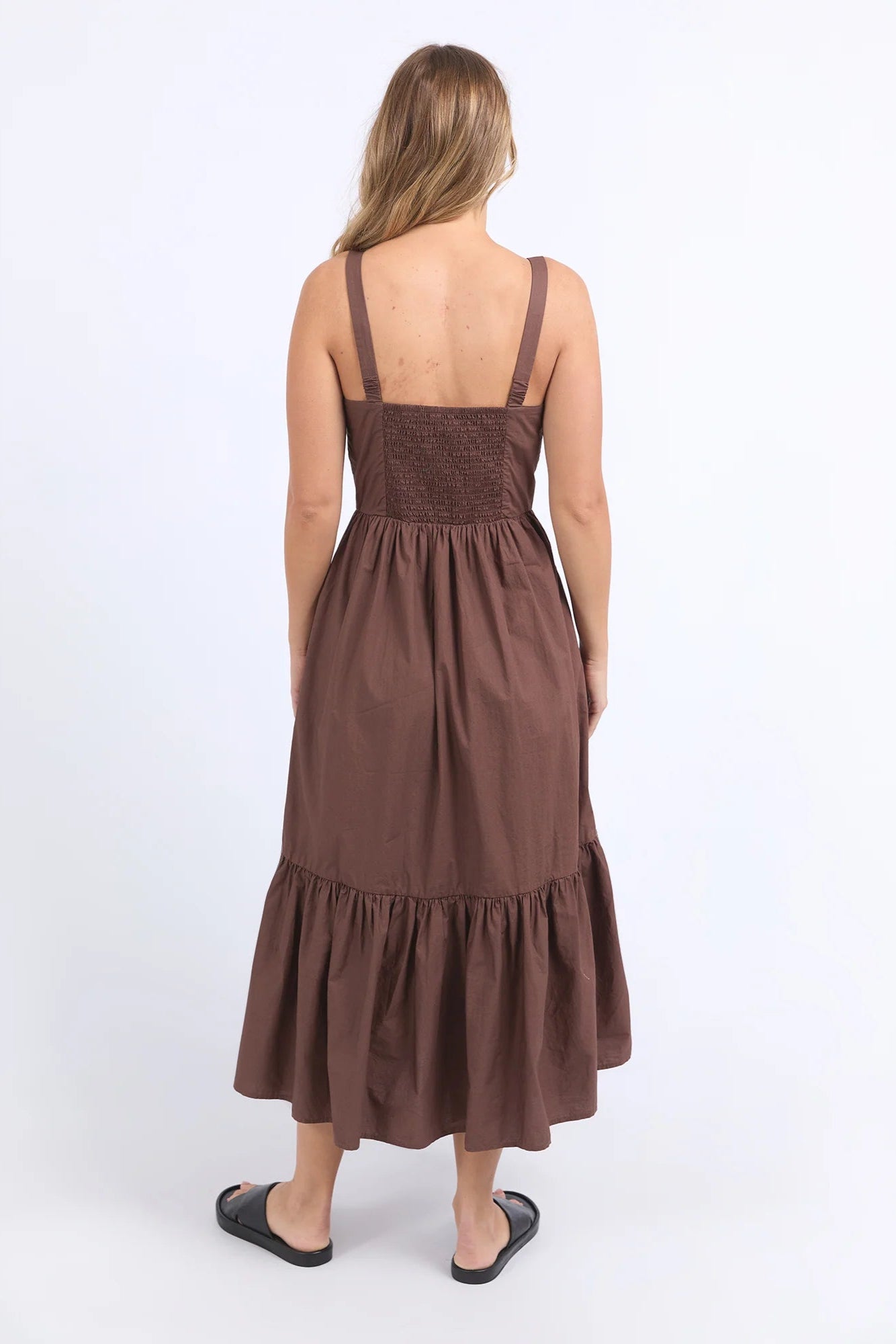 FOXWOOD ESMERELDA DRESS - CHOCOLATE - THE VOGUE STORE