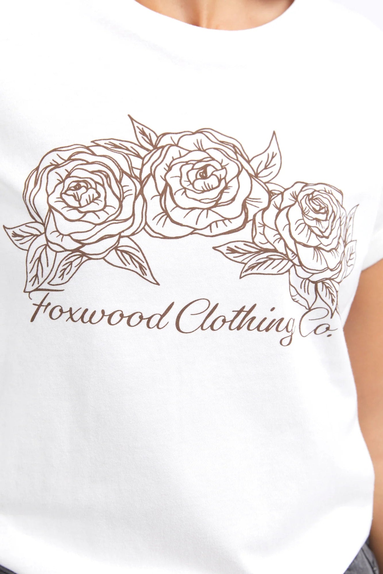 FOXWOOD EVA ROSE TEE - VINTAGE WHITE - THE VOGUE STORE