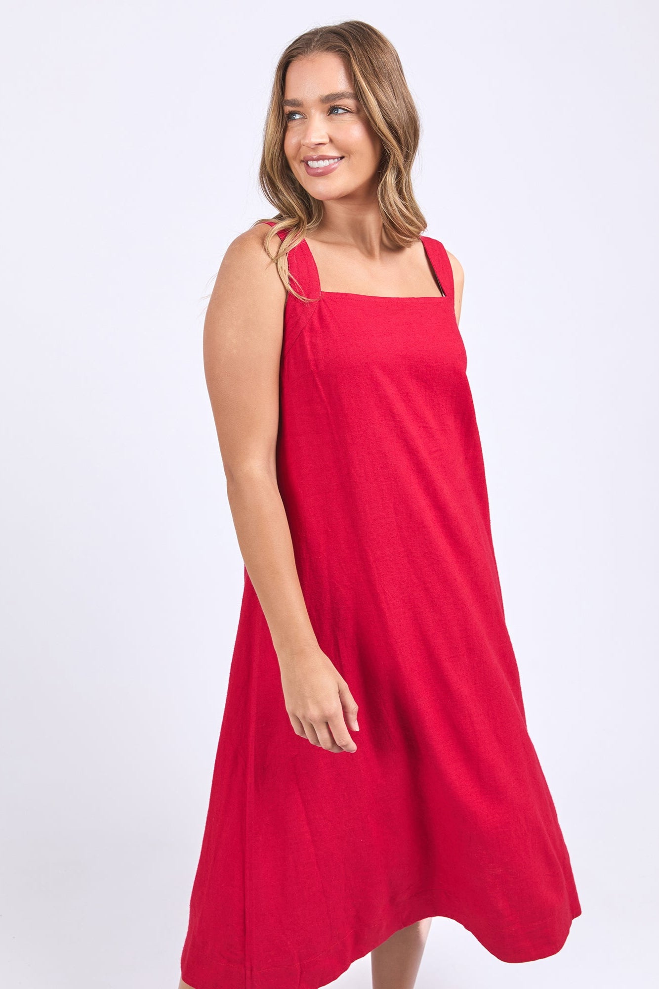 FOXWOOD LOURDES DRESS - CRIMSON - THE VOGUE STORE