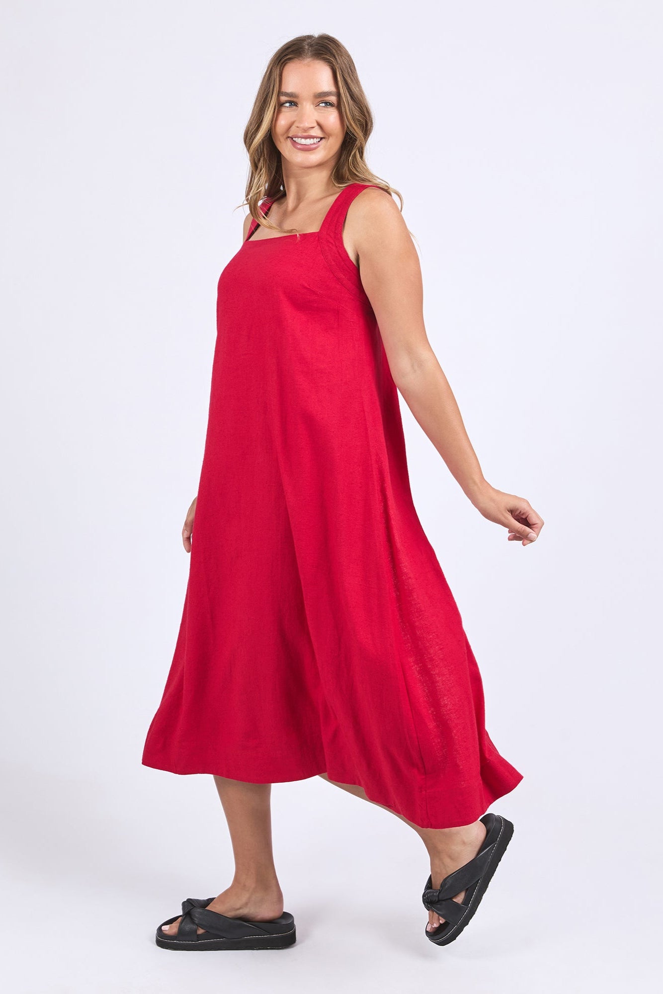 FOXWOOD LOURDES DRESS - CRIMSON - THE VOGUE STORE