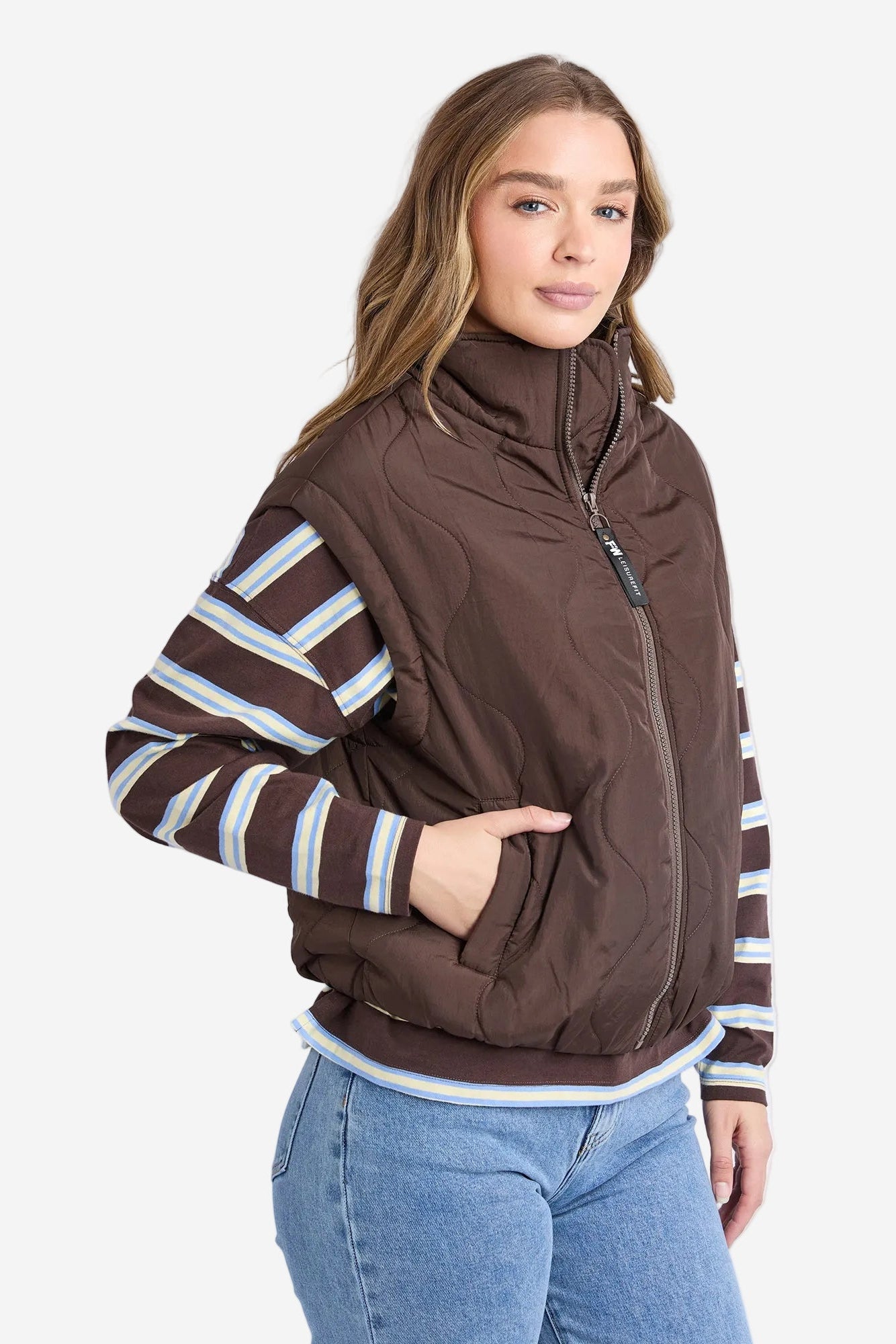 FOXWOOD ELITE VEST - COFFEE - THE VOGUE STORE
