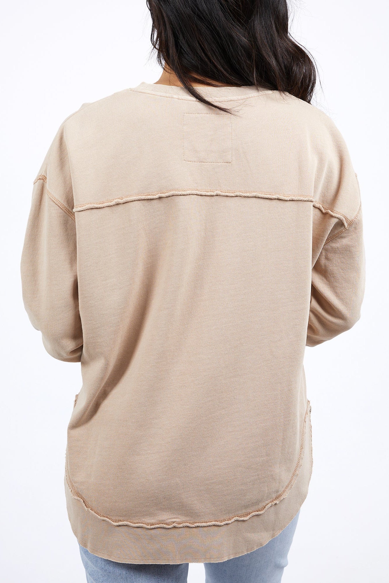 FOXWOOD SIMPLIFIED CREW - OAT - THE VOGUE STORE
