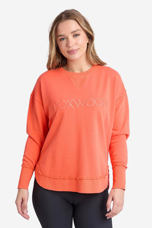 FOXWOOD SIMPLIFIED CREW - ORANGE RED - THE VOGUE STORE