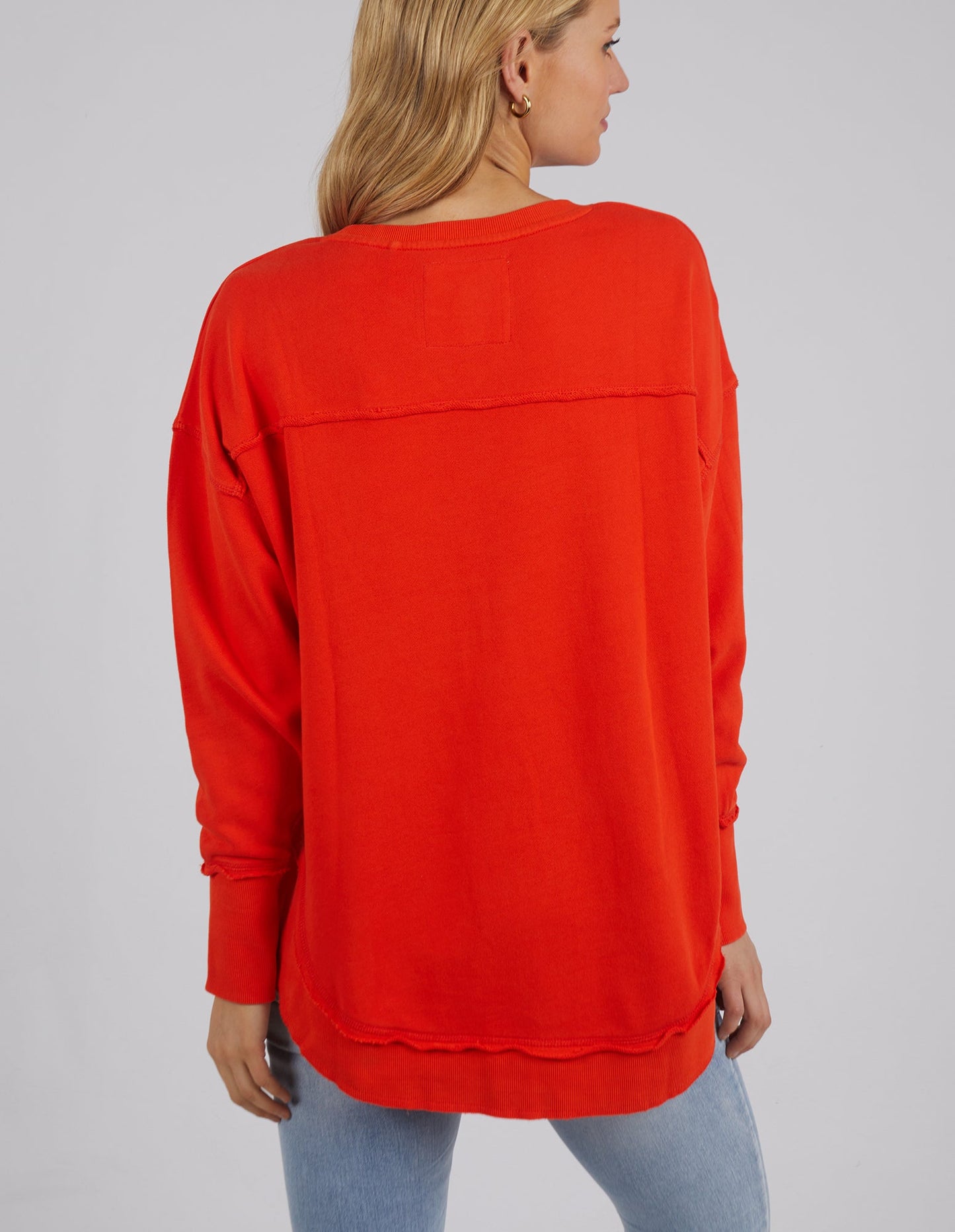 FOXWOOD SIMPLIFIED CREW - BRIGHT RED - THE VOGUE STORE