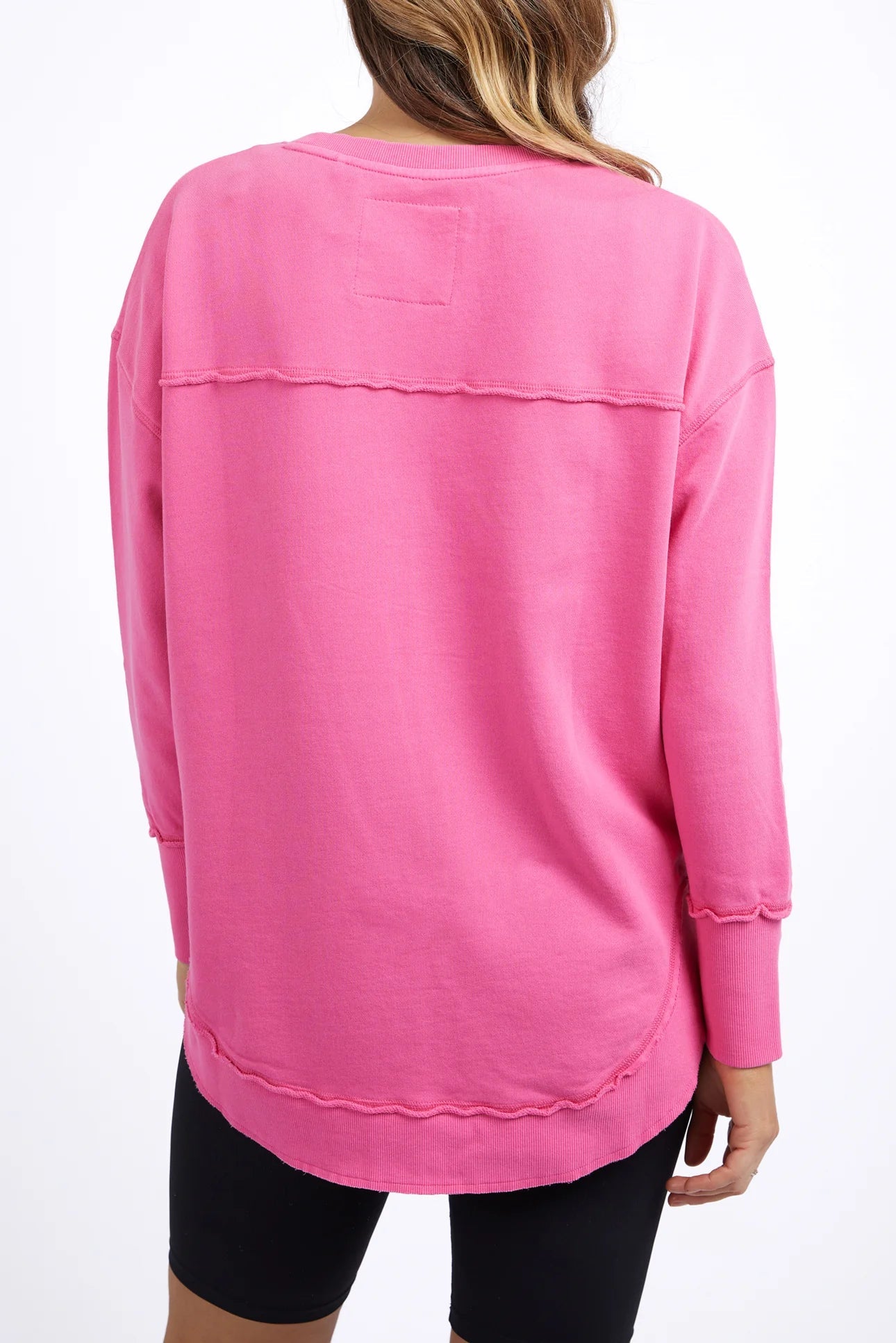 FOXWOOD SIMPLIFIED CREW - BRIGHT PINK - THE VOGUE STORE