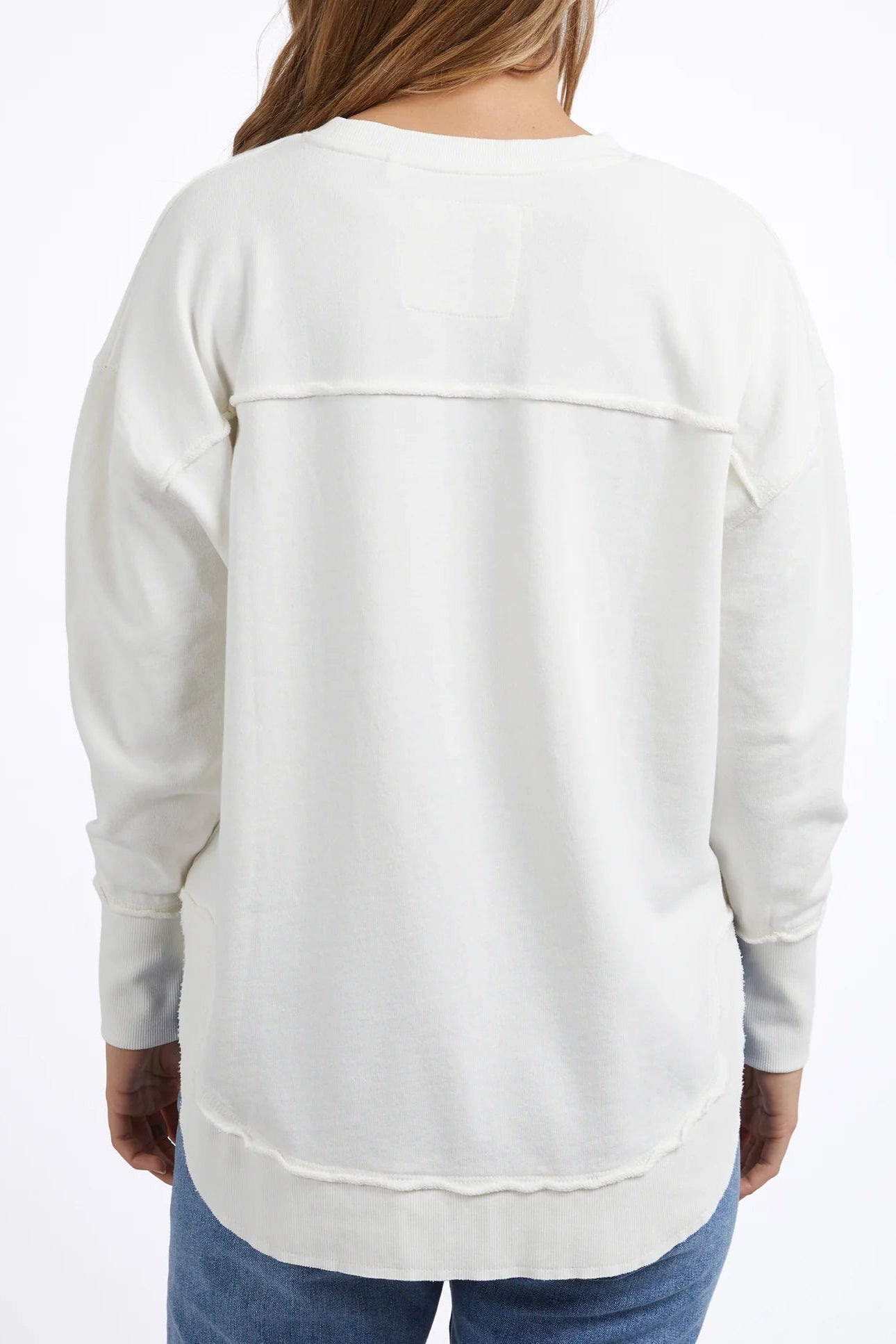 FOXWOOD SIMPLIFIED CREW - ECRU - THE VOGUE STORE