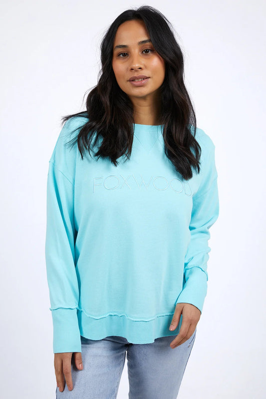 FOXWOOD SIMPLIFIED CREW - LIGHT BLUE - THE VOGUE STORE