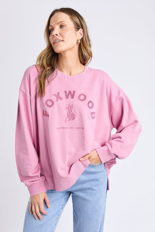 FOXWOOD EFFORTLESS CREW - ROSE PINK - THE VOGUE STORE