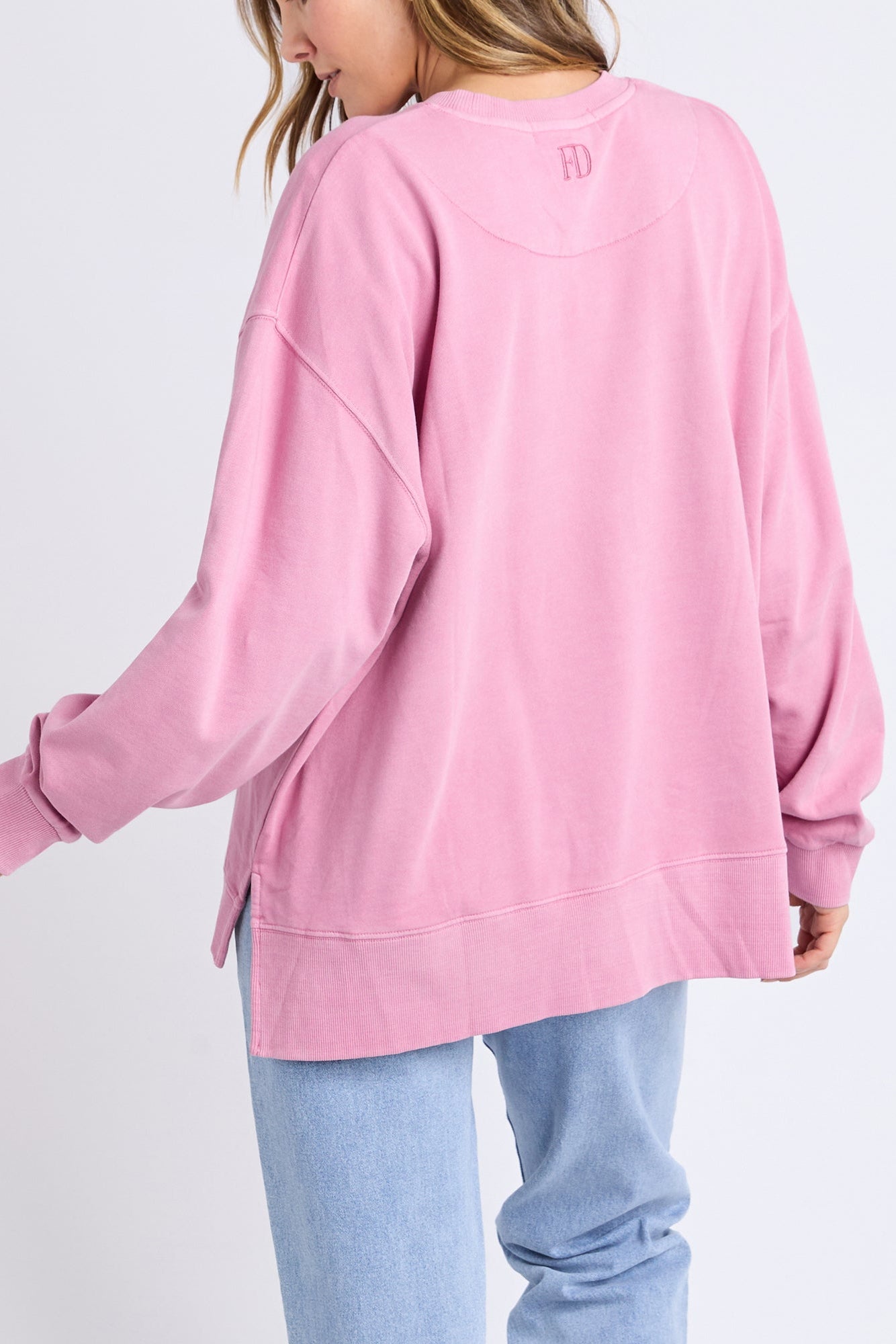 FOXWOOD EFFORTLESS CREW - ROSE PINK - THE VOGUE STORE