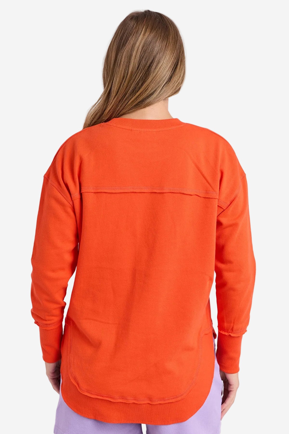FOXWOOD SIMPLIFIED METALLIC CREW - GRENADINE - THE VOGUE STORE