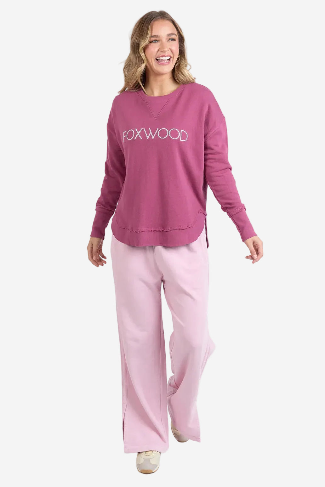 FOXWOOD SIMPLIFIED METALLIC  CREW - PORT WITH SILVER