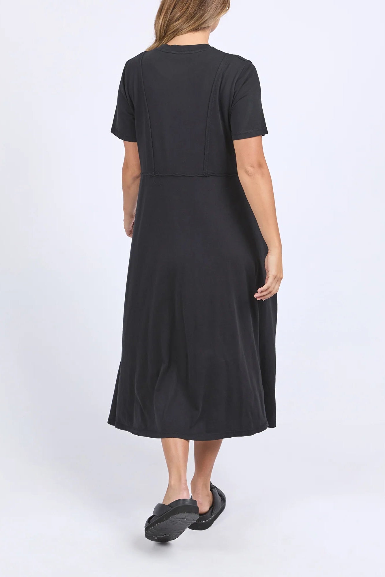 FOXWOOD EVA MIDI DRESS - BLACK - THE VOGUE STORE