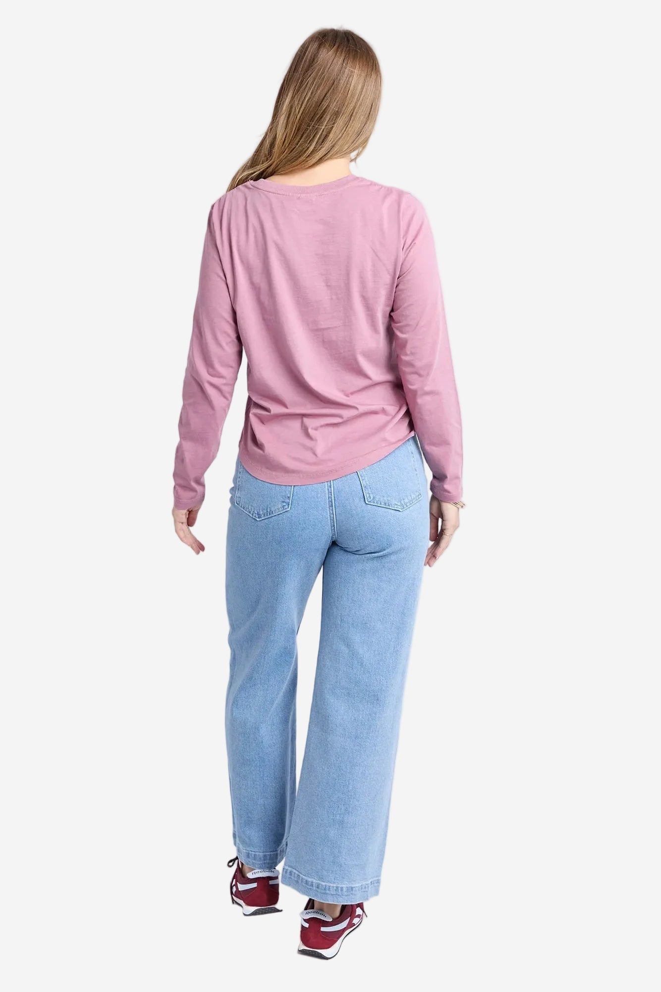 FOXWOOD SIGNATURE L/S TEE - DUSTY ROSE - THE VOGUE STORE