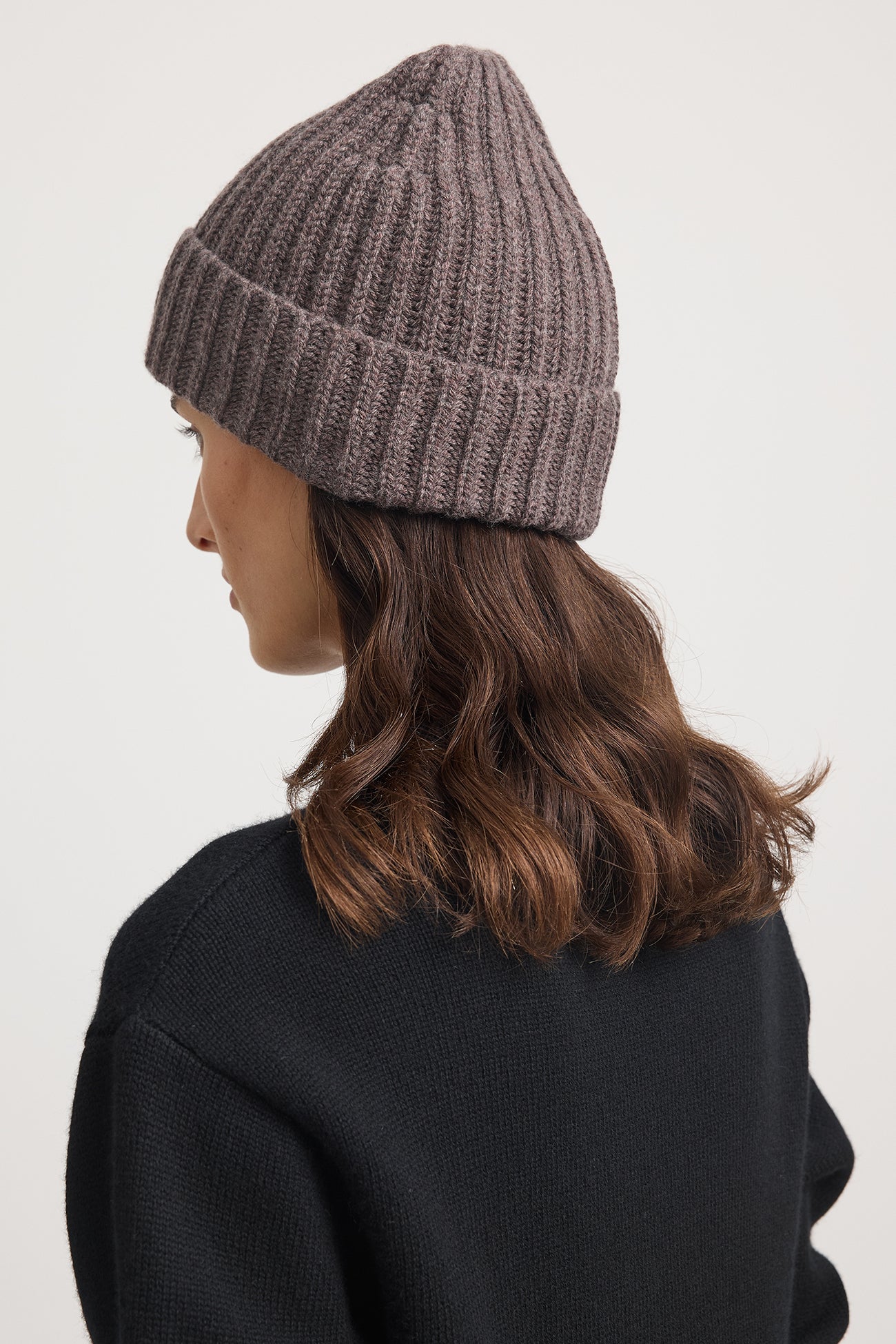 TOORALLIE CHUNKY WOOL BEANIE - MOCHA - THE VOGUE STORE