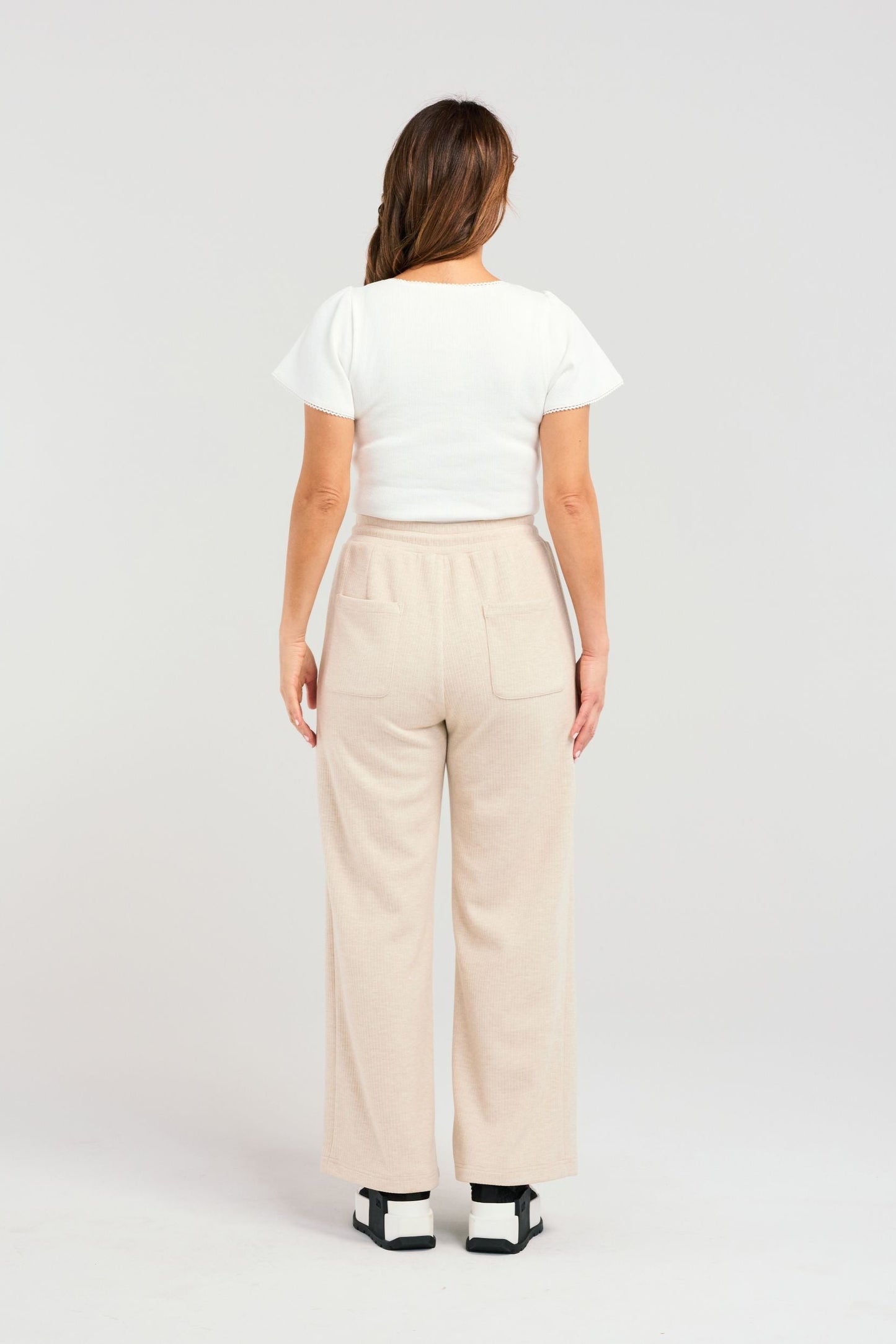 ZAFINA ADELAIDE PANT - CREAM - THE VOGUE STORE
