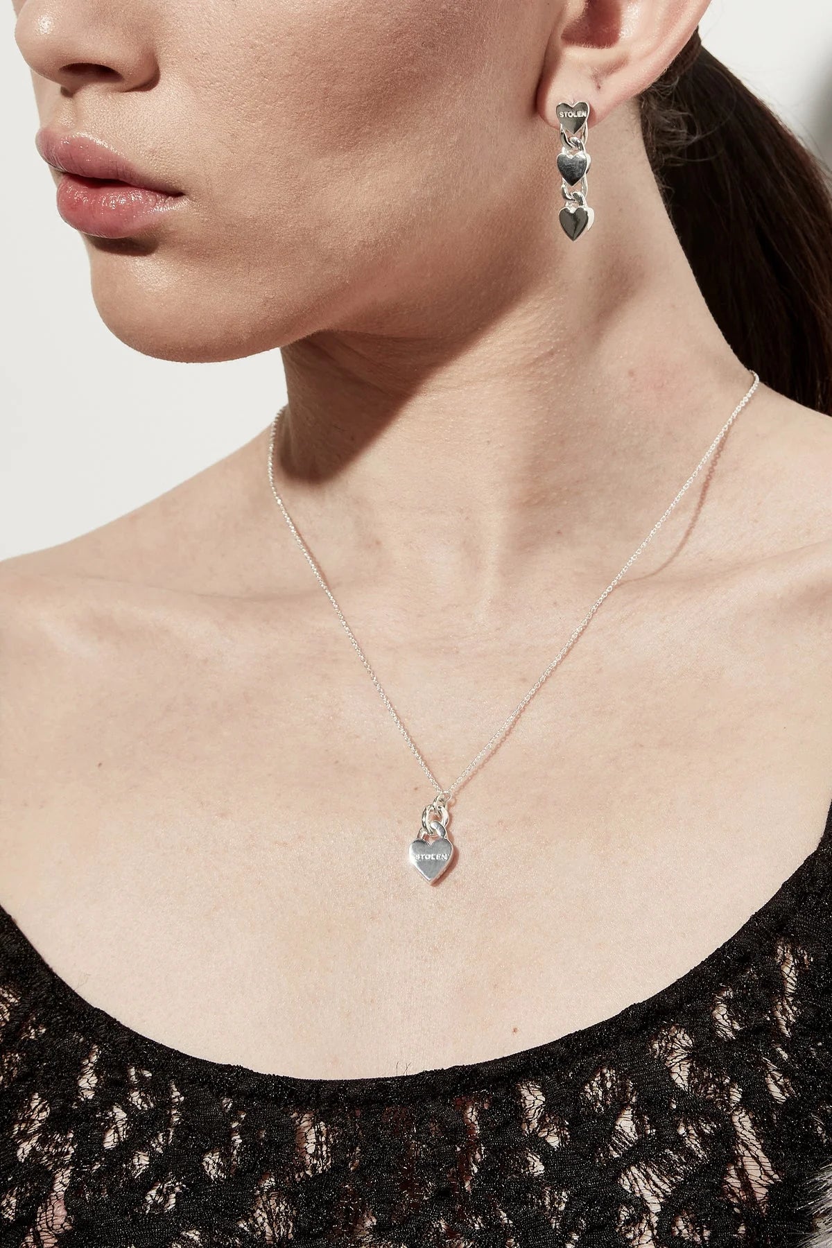 STOLEN GIRLFRIENDS CLUB LOVE CHAIN PENDANT NECKLACE - THE VOGUE STORE