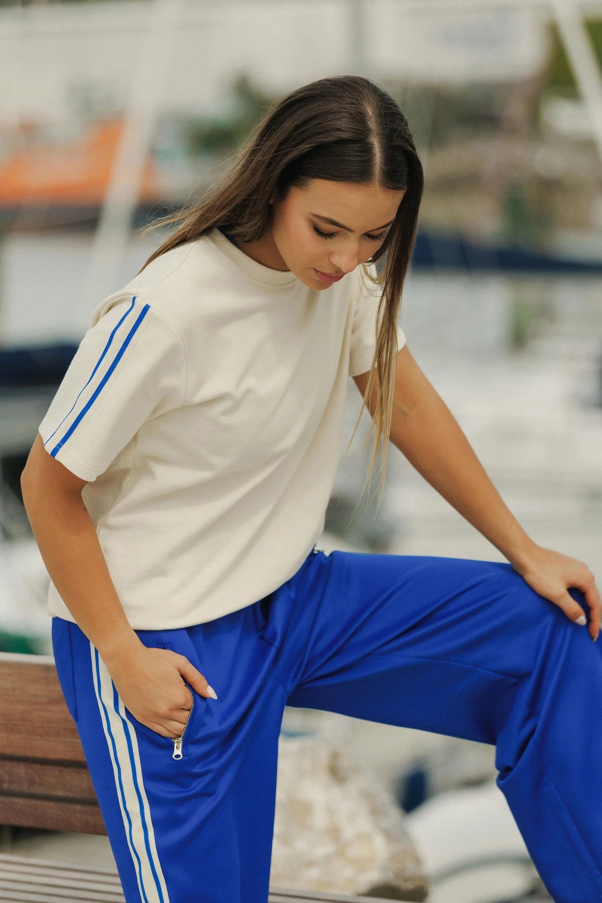 ROSE ROAD ATLAS TEE - FOAM - THE VOGUE STORE