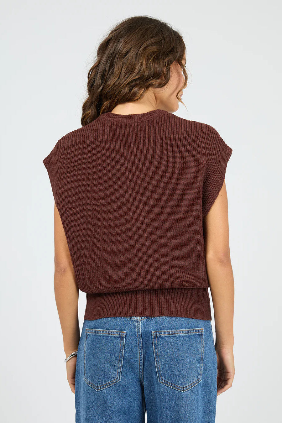 SILENT THEORY ELARA VEST TOP - CHERRY - THE VOGUE STORE