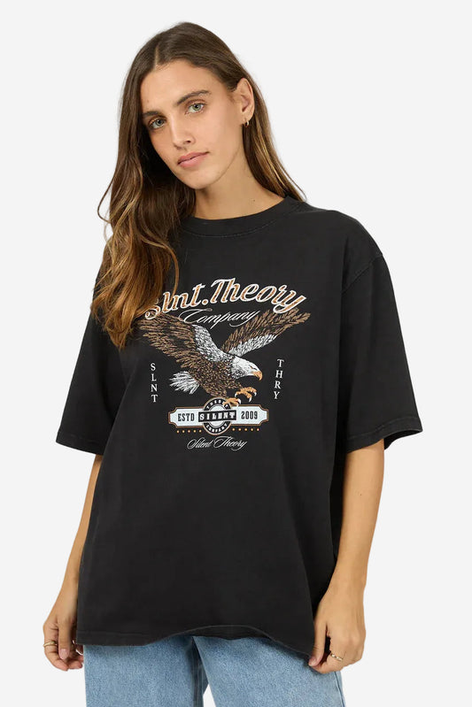 SILENT THEORY LEGACY TEE -WASHED BLACK - THE VOGUE STORE