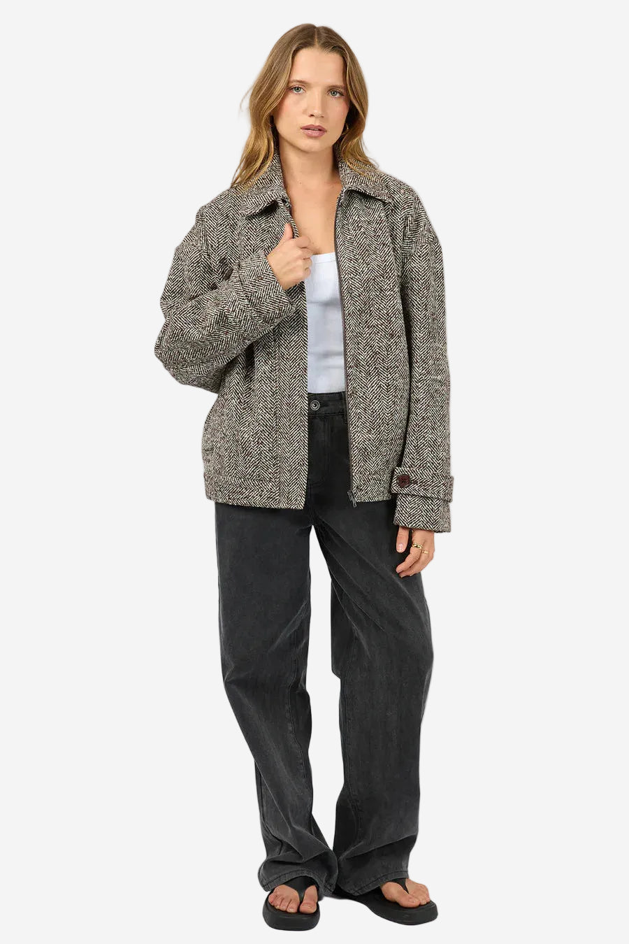 SILENT THEORY ASHER JACKET - CHOCOLATE - THE VOGUE STORE